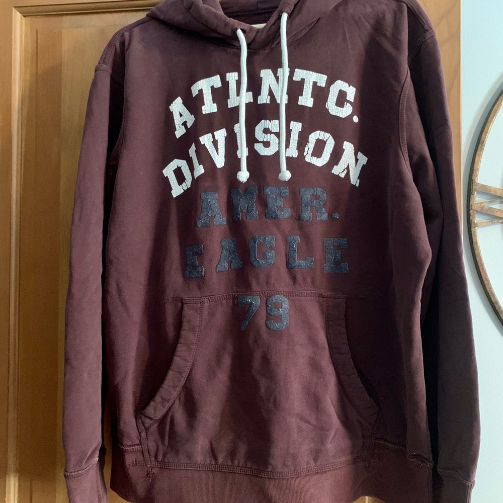 American Eagle Hooded Sweatshirt Size L EUC, Mens boys